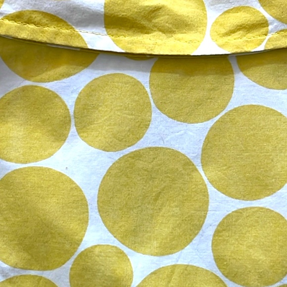 Boden White w/ Yellow Polka Dots Lightweight Long Sleeve Button Down Shirt-US 6 - Picture 5 of 6